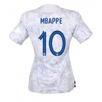 Frankrike Kylian Mbappe #10 Bortatröja Kvinnor VM 2022 Korta ärmar